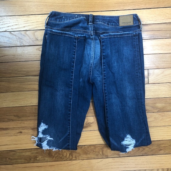 American Eagle distressed ripped super stretch x skinny jeans 2 regular - Picture 5 of 9